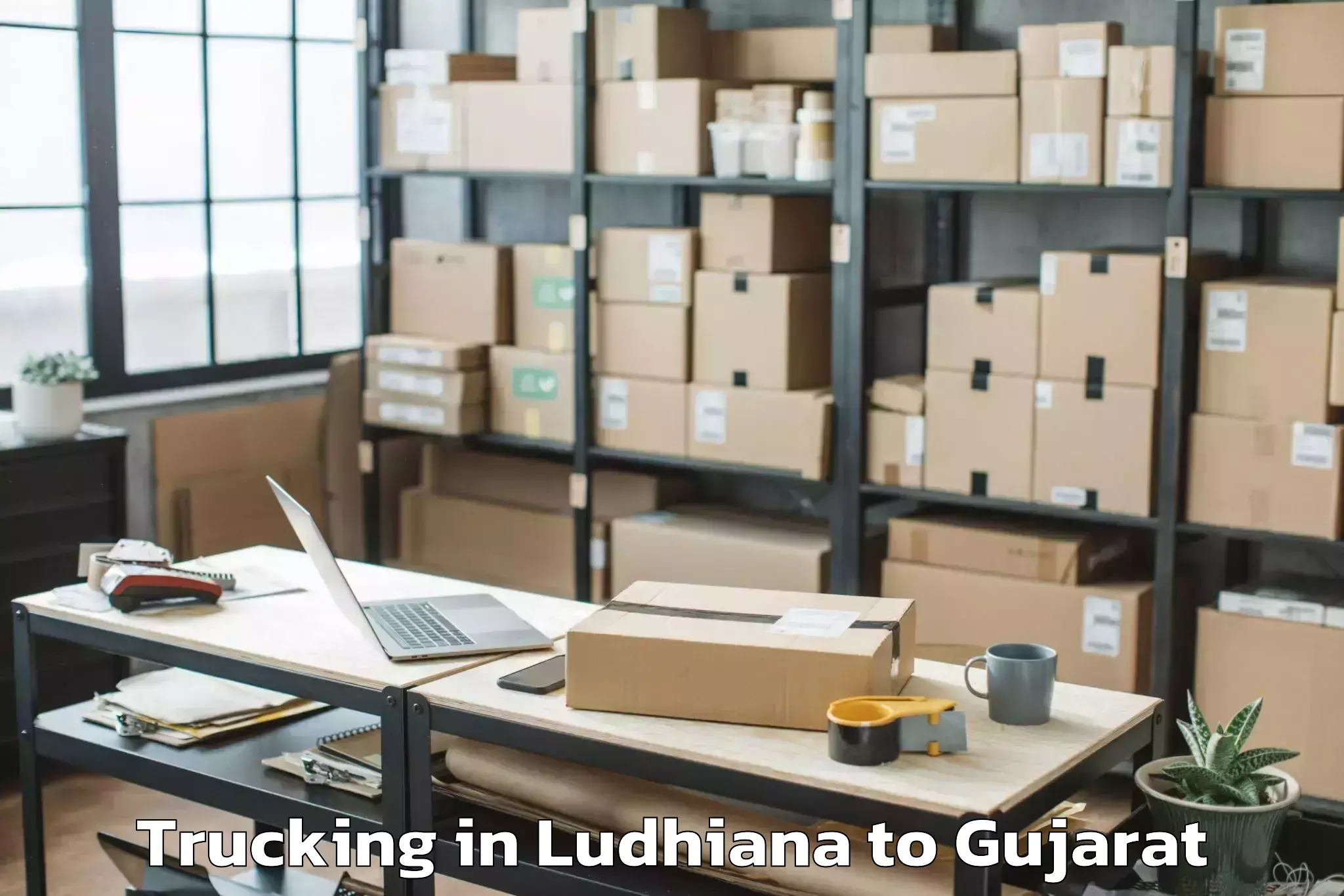 Quality Ludhiana to Delvada Trucking